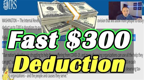 $300 charitable contribution deduction.